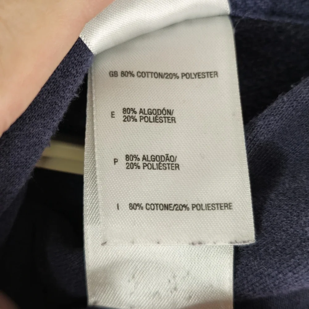 The North Face Hoodie Mens Medium Big Logo Pullover Sweater Blue‎